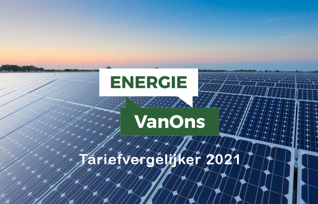 Energie VanOns Tariefvergelijker mei 2021